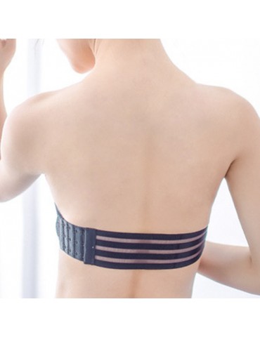 Three Way Wear Invisible Wireless Seamless Gathered Lace Bra