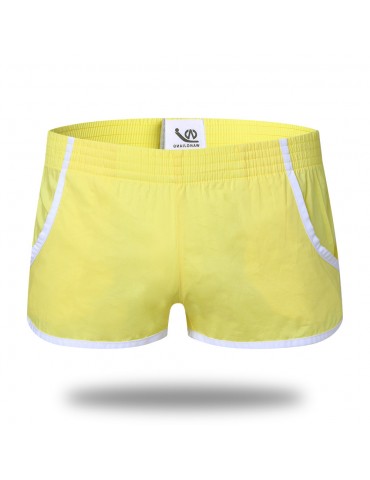 Home Loose Front Liner Pouch Underwear Split Hem 100%Cotton Arrow Pants Soft Boxers