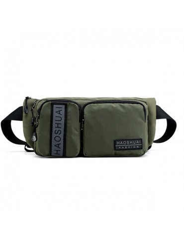 Men Nylon Waterproof Sport Phone Bag Outdoor Multi-function Crossbody Bag