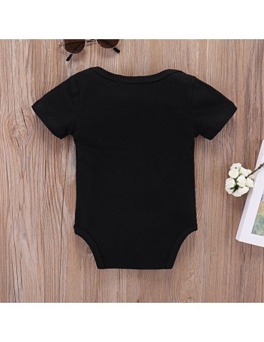 WILD ONE Printed Unisex Kids Summer Romper For 0-24M